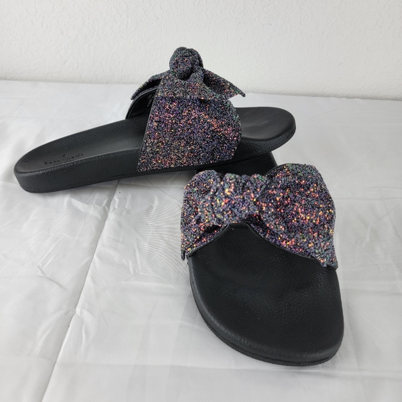 Kate Spade New York Shellie Glitter Slide Pool Sandal Slide 10 - Picture 5 of 10